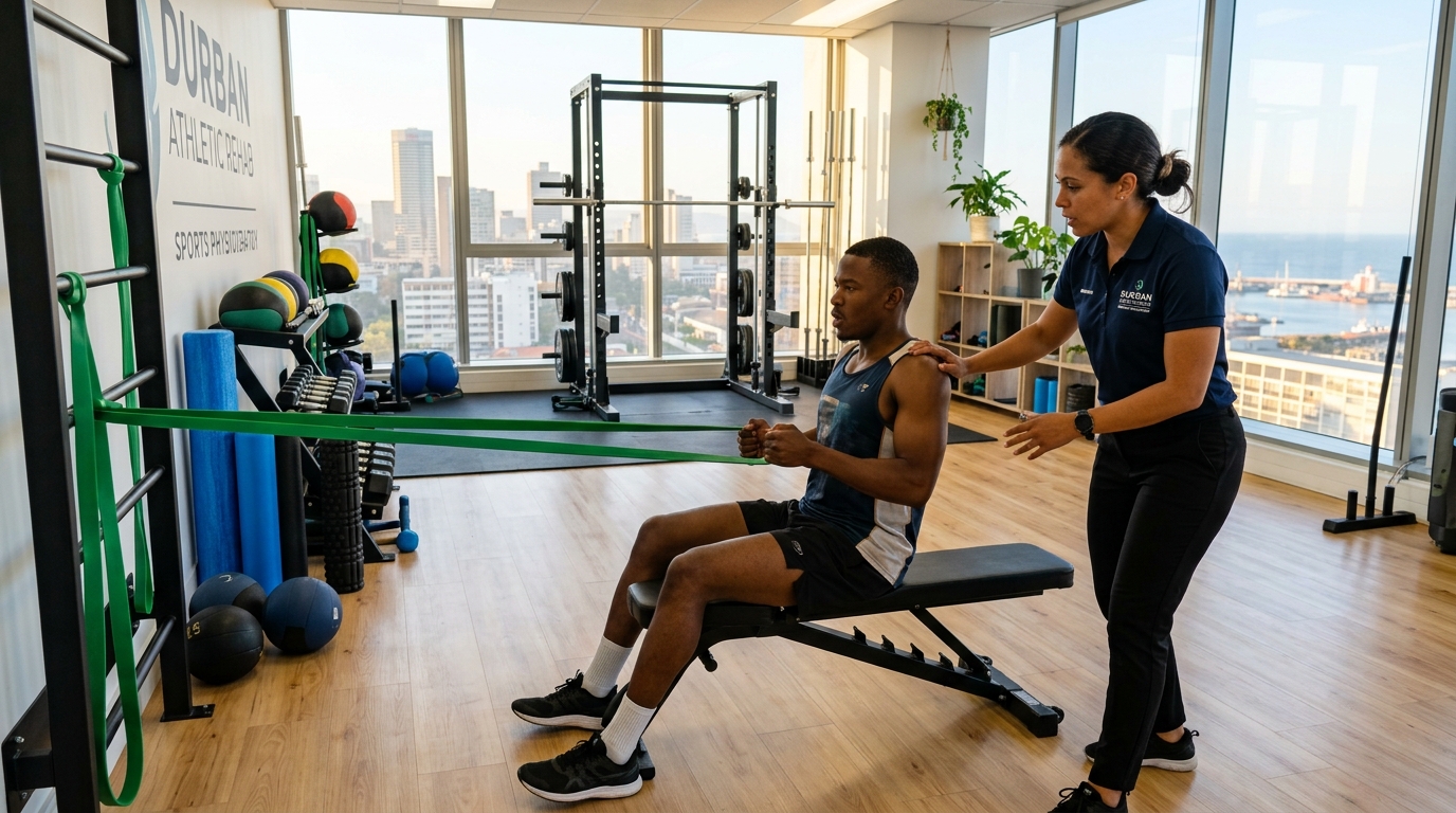 Clinical physiotherapy session